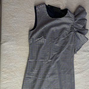 Banana Dress, No 2, Cotton, Checkered (brown, yellow, white)